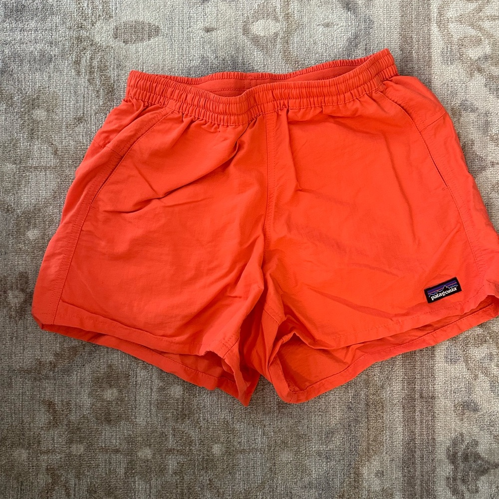 Patagonia Barely Baggies Coral / Orange Athletic Shorts